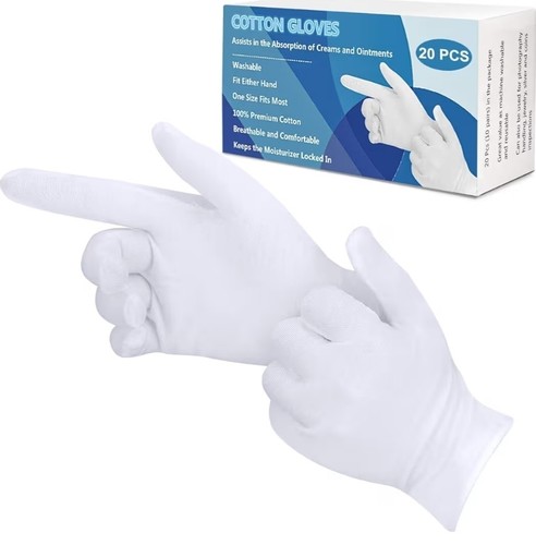 Pair white cotton - 10,