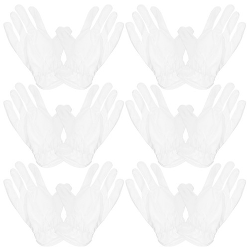 White microfiber gloves for - white,