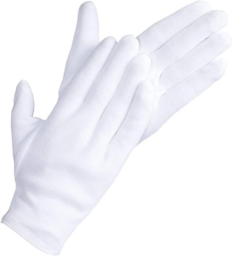 Pcs white cotton gloves for - cotton,