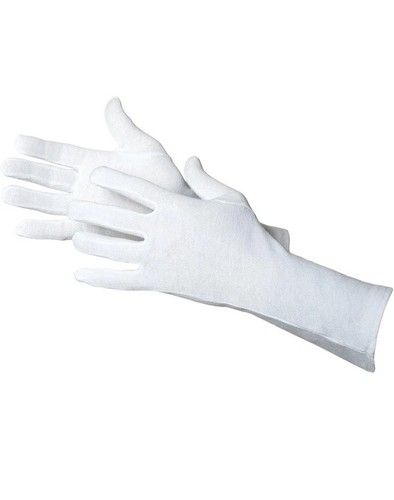White cotton gloves - cotton, jewelry