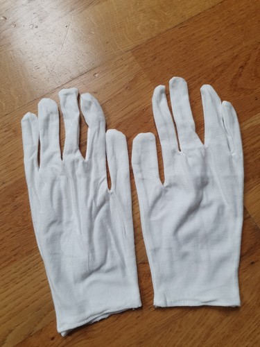 Pcs white gloves 1 pair - 2,