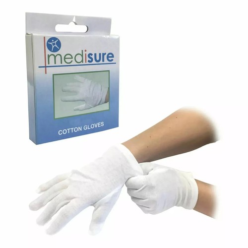 100 cotton white gloves - cotton,
