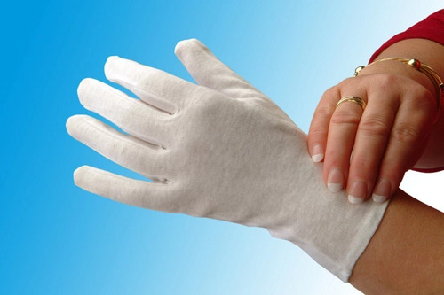 White cotton stockinette - cotton,