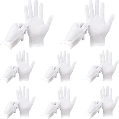 Pcs white gloves 12 - 24,