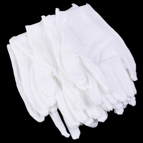 White gloves pairs cotton - gloves,