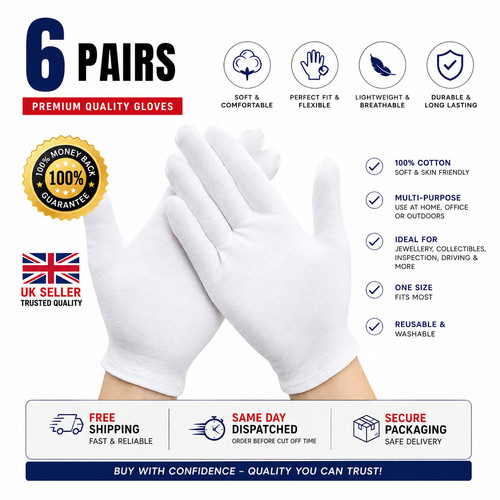 Pairs 100 cotton white - 6, 100%