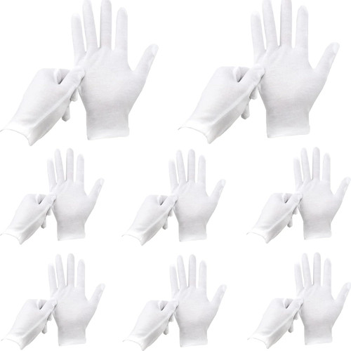 Pcs white gloves 12 - pcs,